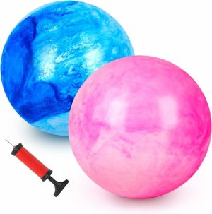 Bolas |   2 Peças de Bola Puladora para Crianças – Bolas de Borracha Infláveis de 8,7 Polegadas com Efeito Marmorizado – Bolas de Jogo para Chutar – Bolas Sensoriais para Crianças Bolas Bolas