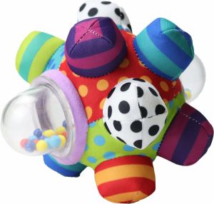 Bolas |   Brinquedo de Bola Bumpy para Desenvolvimento – Brinquedos para Bebês Recém-Nascidos de 0 a 3 Meses – Ajuda a Desenvolver Habilidades Motoras e Nervos Cerebrais – Brinquedos Sensoriais para Bebês de 3 a 12 Meses – 6,7″ Bolas Bolas