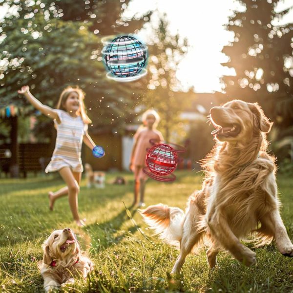 Bolas |   Brinquedo de Bola Flutuante Galáxia – Globo Cósmico Boomerang 2024 Atualizado, Bola Flutuante para Crianças e Adultos, Meninos e Meninas, Bola Voadora Rotativa 360° para Uso Interno e Externo, Brinquedos Legais, Presente (Azul) Bolas Azul