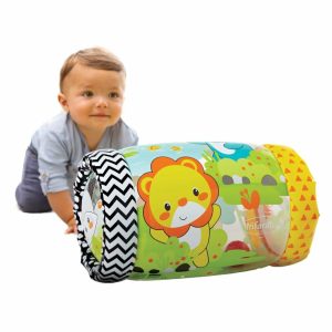 Bolas |   Jungle Peek & Roll – Incentiva o Engatinhar Brinquedo Inflável de Atividade com Bolas Saltitantes Dentro Personagens Animais Divertidos e Amigáveis Ajuda no Desenvolvimento de Habilidades Motoras Grossas Para Bebês a Partir de 6 Meses Bolas Bolas