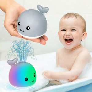 Brinquedos de Banho |   Brinquedo de Banho Bebe Baleia: Fonte Iluminada para Bebês de 6 a 12 Meses, Banheira para 18-24 Meses, Brinquedos Aquáticos para Crianças de 3 a 10 Anos, Chuveiro de Aniversário, Presentes para Recém-Nascidos, Essenciais para Bebês. Brinquedos de Banho Brinquedos de Banho