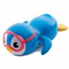 Brinquedos de Banho |   Brinquedo de Banho para Bebês e Crianças Pequenas – Pinguim Nadar Azul com Movimento de Corda Brinquedos de Banho Azul