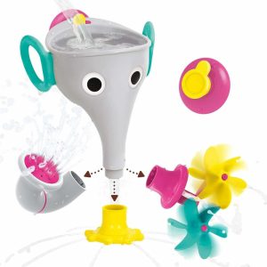 Brinquedos de Banho |   Brinquedo de Banho para Bebês Funil de Tromba de Elefante – Funelefun Preencha e Polvilhe – Diversão e Brincadeira Imaginativa com 3 Acessórios Intercambiáveis de Tromba para Idades a Partir de 18 Meses (Cinza) Brinquedos de Banho Brinquedos de Banho