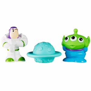 Brinquedos de Banho |   Brinquedos de Banho Disney/Pixar Toy Story – Buzz Lightyear, Alien e Planeta – Brinquedos de Banho para Crianças com Jato d’Água para Brincadeiras Sensoriais – 6 a 18 Meses – Pacote com 3 Unidades Brinquedos de Banho Brinquedos de Banho