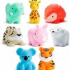 Brinquedos de Banho |   Brinquedos de Banho para Bebês e Crianças Pequenas com Animais Selvagens – Pacote com 8 Peças Brinquedos de Banho Brinquedos de Banho