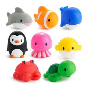 Brinquedos de Banho |   Brinquedos de Banho para Bebês e Crianças Pequenas – Pacote com 8 Squirts Oceânicos Brinquedos de Banho Brinquedos de Banho