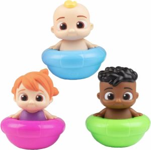 Brinquedos de Banho |   Brinquedos Flutuantes de Piscina e Banho Cocomelon – Pacote com 3 Peças – Inclui Jj, Cody e Yoyo – Licença Oficial – Conjunto de Figuras Aquáticas para Natação no Verão e Banheira – Presente para Bebês, Pré-escolares e Crianças a partir de 18 Meses Brinquedos de Banho Brinquedos de Banho