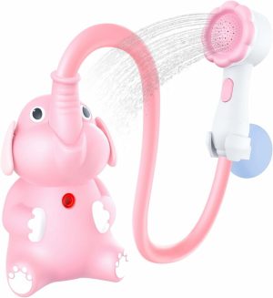 Brinquedos de Banho |   Cabeça de Chuveiro para Bebês de 1 a 3 Anos – Essenciais   Elefante Fofo Recarregável que Sprays Brinquedos de Banheira com Bico de Mangueira de Borracha para Bebês de 0, 6, 12, 18 Meses, Crianças e Recém-Nascidos Meninos e Meninas Brinquedos de Banho Brinquedos de Banho