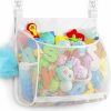 Brinquedos de Banho |   Organizador de Brinquedos de Banho em Malha para Bebês – Múltiplas Formas de Pendurar – Capacidade Ultra Grande e Abertura Ampla – Suporte para Brinquedos de Banho – Bolsa de Armazenamento para Brinquedos de Banho com 2 Bolsos Laterais (Grande Branco) Brinquedos de Banho Branco