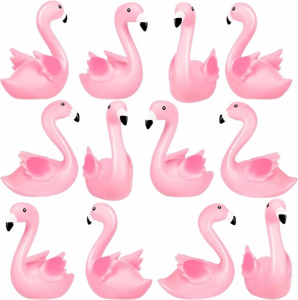 Brinquedos de Banho |   Patinhos de Borracha Flamingo Rosa – 12 Peças de Brinquedos de Banho Flamingo para Crianças, Pequenos Patinhos de Borracha Flamingo para Decoração de Bolos, Presentes de Aniversário, Prêmios para a Sala de Aula. Brinquedos de Banho Brinquedos de Banho