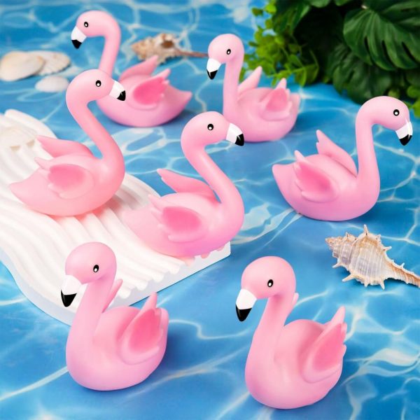 Brinquedos de Banho |   Patinhos de Borracha Flamingo Rosa – 12 Peças de Brinquedos de Banho Flamingo para Crianças, Pequenos Patinhos de Borracha Flamingo para Decoração de Bolos, Presentes de Aniversário, Prêmios para a Sala de Aula. Brinquedos de Banho Brinquedos de Banho