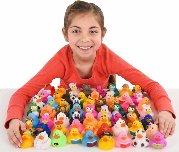 Brinquedos de Banho |   Patinhos de Borracha Sortidos – Conjunto com 100 Unidades Brinquedos de Banho Brinquedos de Banho