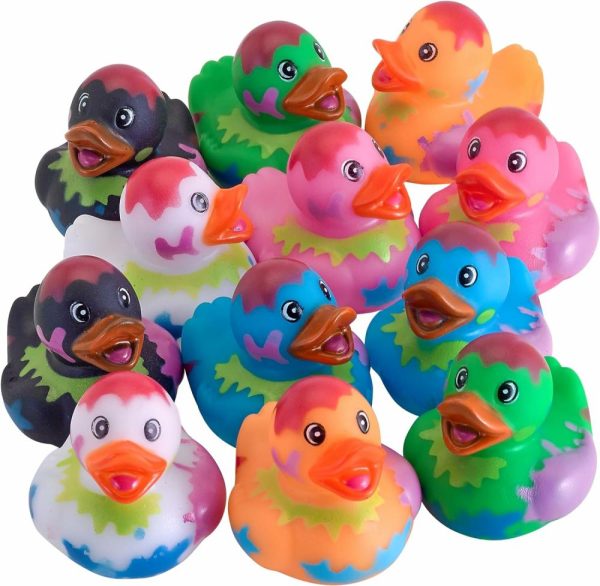 Brinquedos de Banho |   Splat Jeep Patinhos para Ducking – Pacote com 12 – Patinhos de Borracha Duck Duck Jeep para Mini Meias de Natal, Alívio do Estresse, Brinquedo de Banho e Brinquedos de Natal. Brinquedos de Banho Brinquedos de Banho