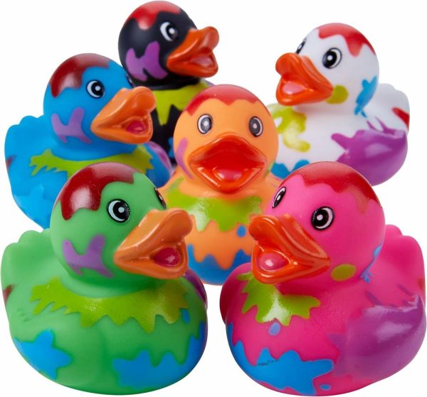 Brinquedos de Banho |   Splat Jeep Patinhos para Ducking – Pacote com 12 – Patinhos de Borracha Duck Duck Jeep para Mini Meias de Natal, Alívio do Estresse, Brinquedo de Banho e Brinquedos de Natal. Brinquedos de Banho Brinquedos de Banho