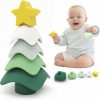 Brinquedos de Classificação e Empilhamento |   Brinquedo de Empilhar e Aninhar – Brinquedos de Natal para Bebês, Blocos de Silicone, Anéis de Construção Macios, Empilhador e Mordedores, Brinquedos Sensoriais Montessori para Crianças e Bebês, Presente de Natal, Decoração de Mesa (Árvore de Natal) Brinquedos de Classificação e Empilhamento Árvore de Natal