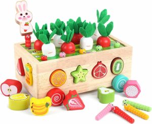 Brinquedos de Classificação e Empilhamento |   Brinquedos Educativos de Madeira Montessori para Bebês Meninos e Meninas de 1 a 3 Anos – Brinquedos de Classificação de Formas – Presentes para o Primeiro Aniversário da Menina – Aprendizado Pré-Escolar em Madeira – Jogo de Habilidades Motoras Finas para Crianças de 1 a 3 Anos. Brinquedos de Classificação e Empilhamento Brinquedos de Classificação e Empilhamento