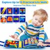 Brinquedos de Classificação e Empilhamento |   Brinquedos Montessori de Atividades para Bebês de 1 Ano, Presentes Educativos para Crianças em Idade Pré-Escolar, Brinquedos de Aprendizado para Viagens para Crianças de 1 a 3 Anos, Presentes de Natal e Aniversário de 1 Ano para Meninos e Meninas de 1 a 4 Anos. Brinquedos de Classificação e Empilhamento Azul