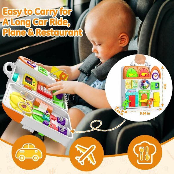 Brinquedos de Classificação e Empilhamento |   Brinquedos Montessori para Bebês de 1 Ano – Brinquedos para Crianças de 2 a 4 Anos – Painel Sensorial para Crianças – Brinquedos de Avião para Crianças de 1 a 3 Anos – Brinquedos Educativos para Bebês de 12 a 18 Meses – Presente de Aniversário para Meninos e Meninas de 1 a 2 Anos Brinquedos de Classificação e Empilhamento Brinquedos de Classificação e Empilhamento