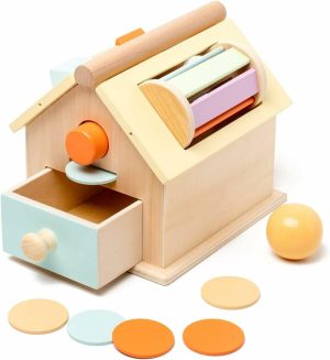 Brinquedos de Classificação e Empilhamento |   Brinquedos Montessori para Meninos e Meninas de 1 a 3 Anos – Presentes de Aniversário – Brinquedos Sensoriais de Madeira para Crianças de 2 a 4 Anos – Brinquedos de Aprendizado de Classificação de Formas e Empilhamento para Crianças e Bebês a Partir de 6 Meses. Brinquedos de Classificação e Empilhamento Brinquedos de Classificação e Empilhamento