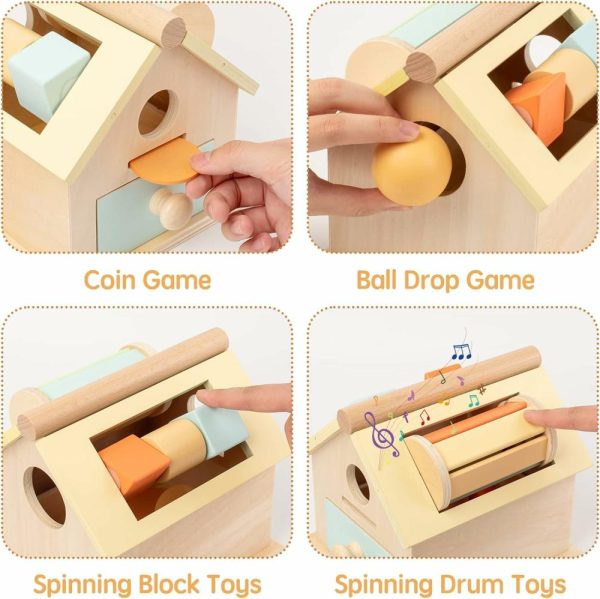 Brinquedos de Classificação e Empilhamento |   Brinquedos Montessori para Meninos e Meninas de 1 a 3 Anos – Presentes de Aniversário – Brinquedos Sensoriais de Madeira para Crianças de 2 a 4 Anos – Brinquedos de Aprendizado de Classificação de Formas e Empilhamento para Crianças e Bebês a Partir de 6 Meses. Brinquedos de Classificação e Empilhamento Brinquedos de Classificação e Empilhamento