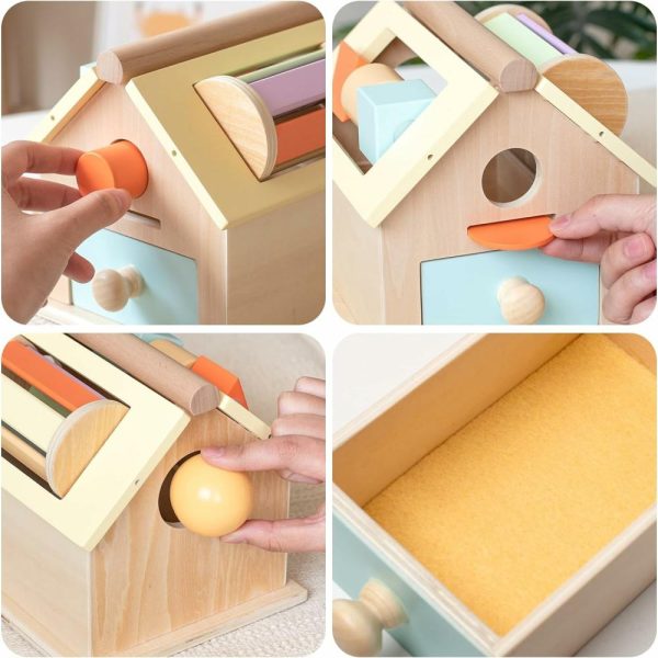 Brinquedos de Classificação e Empilhamento |   Brinquedos Montessori para Meninos e Meninas de 1 a 3 Anos – Presentes de Aniversário – Brinquedos Sensoriais de Madeira para Crianças de 2 a 4 Anos – Brinquedos de Aprendizado de Classificação de Formas e Empilhamento para Crianças e Bebês a Partir de 6 Meses. Brinquedos de Classificação e Empilhamento Brinquedos de Classificação e Empilhamento