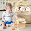 Brinquedos de Classificação e Empilhamento |   Brinquedos Montessori para Meninos e Meninas de 1 a 3 Anos – Presentes de Aniversário – Brinquedos Sensoriais de Madeira para Crianças de 2 a 4 Anos – Brinquedos de Aprendizado de Classificação de Formas e Empilhamento para Crianças e Bebês a Partir de 6 Meses. Brinquedos de Classificação e Empilhamento Brinquedos de Classificação e Empilhamento