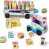 Brinquedos de Classificação e Empilhamento |   Caminhão de Blocos de Madeira Paw Patrol (33 Peças) – Brinquedos de Classificação e Empilhamento, Blocos do Alfabeto para Crianças, Brinquedos de Veículos para Idades a Partir de 3 Anos – 34,93 cm x 17,78 cm x 10,03 cm Brinquedos de Classificação e Empilhamento Brinquedos de Classificação e Empilhamento