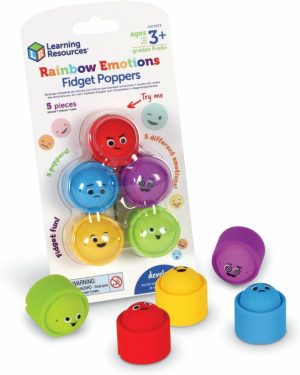 Brinquedos de Classificação e Empilhamento |   Pop It Arco-Íris Emoção – 5 Peças – Idade 3+ – Brinquedos Sensoriais – Aprendizagem Socioemocional, Brinquedos Sensoriais Para Crianças Pequenas, Habilidades Sociais e Emocionais, Habilidades Motoras Finas Brinquedos de Classificação e Empilhamento Brinquedos de Classificação e Empilhamento