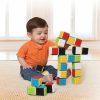 Brinquedos de Classificação e Empilhamento |   Pressione e Mantenha Blocos Sensoriais para Bebês Idade a Partir de 6 Meses – Conjunto de 24 Peças Multicolorido Brinquedos de Classificação e Empilhamento Brinquedos de Classificação e Empilhamento