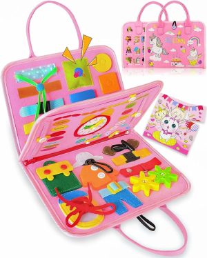 Brinquedos de Classificação e Empilhamento |   Tabuleiro Atividades Montessori para Meninas e Meninos de 1 a 4 Anos – Presentes de Aniversário – Brinquedos Sensoriais para Crianças de 1 a 3 Anos – Brinquedos Educativos para Viagem – Atividades Pré-Escolares para Aprender Habilidades Motoras Finas Brinquedos de Classificação e Empilhamento Brinquedos de Classificação e Empilhamento