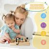 Brinquedos de Classificação e Empilhamento |   Tabuleiro Ativo Montessori para Crianças Pequenas com 27 Luzes LED – Brinquedos Montessori para Crianças de 1 a 6 Anos – Brinquedo Sensorial de Madeira para Meninos e Meninas – Presentes Ideais Brinquedos de Classificação e Empilhamento Brinquedos de Classificação e Empilhamento