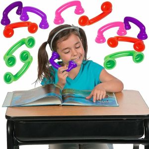 Brinquedos de Desenvolvimento e Atividade para Bebês |   16 Telefones de Leitura [Pacote com 16] Telefone Sussurrante com Feedback Auditivo Manipulativo para Sala de Aula Brinquedo Ferramenta de Terapia da Fala – Acelera a Fluência de Leitura e Pronúncia Materiais Fônicos Brinquedos de Desenvolvimento e Atividade para Bebês Brinquedos de Desenvolvimento e Atividade para Bebês