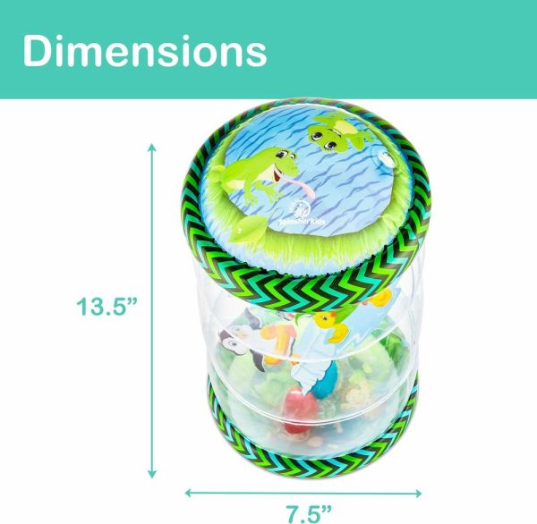 Brinquedos de Desenvolvimento e Atividade para Bebês |   Brinquedos Infantis para Iniciantes – Jogo de Bola em Queda no Labirinto – Centro de Atividades para Barriguinha – Desenvolvimento Precoce – Rolo Gigante com Chocalho – Brinquedos para Bebês de 6 Meses a 3 Anos – Assista ao Vídeo Brinquedos de Desenvolvimento e Atividade para Bebês Brinquedos de Desenvolvimento e Atividade para Bebês