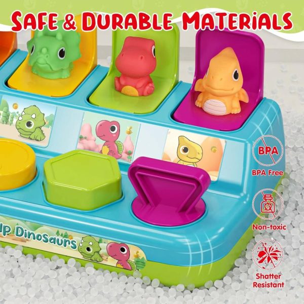 Brinquedos de Desenvolvimento e Atividade para Bebês |   Brinquedos Pop Up – Brinquedos de Dinossauro para Bebês com Causa e Efeito – Brinquedos Educativos para Meninos de 1 Ano – Brinquedos para Meninas de 12 a 18 Meses – Brinquedos para Bebês de 6 a 12 Meses – Desenvolvimento de Brinquedos para Bebês de 7 a 11 Meses. Brinquedos de Desenvolvimento e Atividade para Bebês Brinquedos de Desenvolvimento e Atividade para Bebês