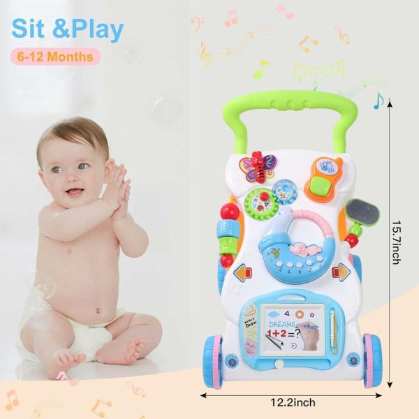 Brinquedos de empurrar e puxar |   Andador 2 em 1 com Música e Luz – Brinquedo de Empurrar para Bebês de 1 a 3 Anos – Ideal para Aprender a Andar – Brinquedos de Caminhada para Bebês de 6 a 12 Meses – Meninos e Meninas Brinquedos de empurrar e puxar Brinquedos de empurrar e puxar