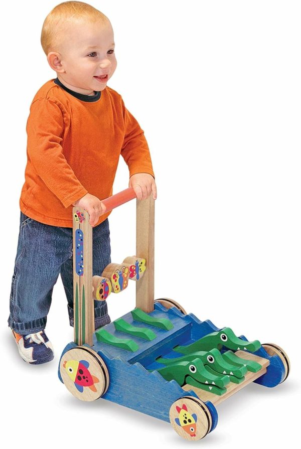 Brinquedos de empurrar e puxar |   Brinquedo de Empurrar e Andar Deluxe Chomp And Clack – Andador de Madeira para Bebês a Partir de 1 Ano Brinquedos de empurrar e puxar Brinquedos de empurrar e puxar