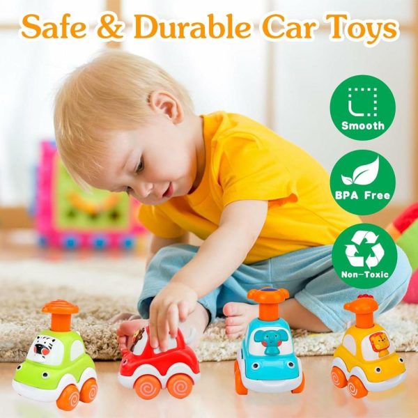 Brinquedos de empurrar e puxar |   Brinquedos de Carros para Bebês: Brinquedos de Carro de Animais para Meninos e Meninas de 1 a 3 Anos – Presentes de Aniversário para Meninos de 1 e 2 Anos – Brinquedos de Carro de Empurrar para Crianças e Bebês Brinquedos de empurrar e puxar Brinquedos de empurrar e puxar