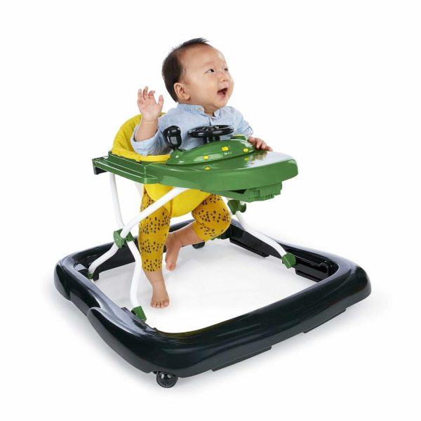 Brinquedos de empurrar e puxar |   Centro de Atividades para Bebês John Deere 4 em 1 Gator Verde e Andador com Brinquedo de Volante Interativo Removível – A Partir de 6 Meses Brinquedos de empurrar e puxar Brinquedos de empurrar e puxar