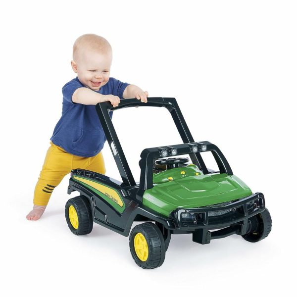 Brinquedos de empurrar e puxar |   Centro de Atividades para Bebês John Deere 4 em 1 Gator Verde e Andador com Brinquedo de Volante Interativo Removível – A Partir de 6 Meses Brinquedos de empurrar e puxar Brinquedos de empurrar e puxar