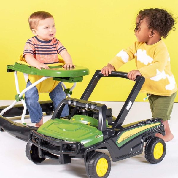 Brinquedos de empurrar e puxar |   Centro de Atividades para Bebês John Deere 4 em 1 Gator Verde e Andador com Brinquedo de Volante Interativo Removível – A Partir de 6 Meses Brinquedos de empurrar e puxar Brinquedos de empurrar e puxar