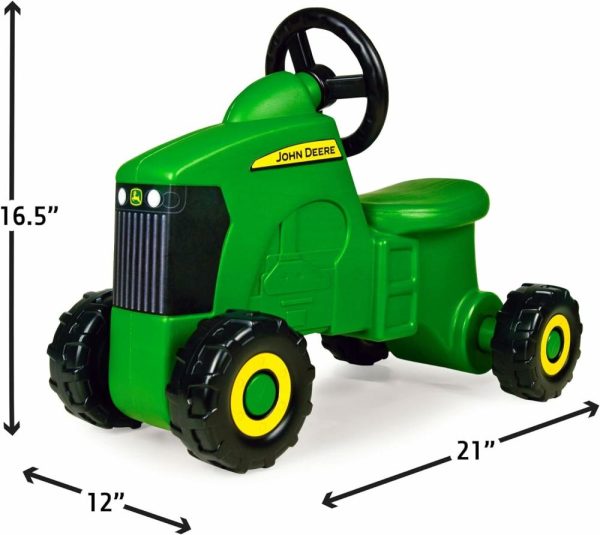 Brinquedos de empurrar e puxar |   Trator de Atividades John Deere Sit ‘N Scoot – Brinquedo de Montar para Crianças – Brinquedos de Trator John Deere para Bebês – 20 x 9,8 x 16,15 polegadas – Verde – Idade a partir de 2 anos Brinquedos de empurrar e puxar Brinquedos de empurrar e puxar