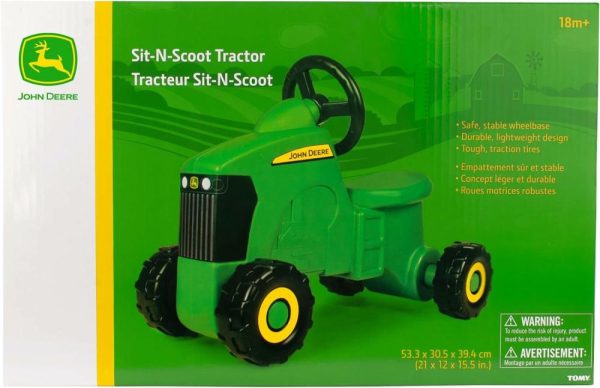 Brinquedos de empurrar e puxar |   Trator de Atividades John Deere Sit ‘N Scoot – Brinquedo de Montar para Crianças – Brinquedos de Trator John Deere para Bebês – 20 x 9,8 x 16,15 polegadas – Verde – Idade a partir de 2 anos Brinquedos de empurrar e puxar Brinquedos de empurrar e puxar