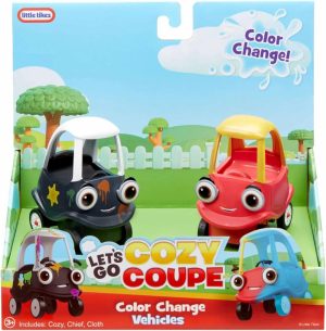 Brinquedos de empurrar e puxar |   Vamos lá, Cozy Coupe 2Pk Veículos Mini de Mudança de Cor para Mesa ou Chão – Carros de Brincar Divertidos e Mudança de Cor para Crianças de 3 Anos ou Mais – Meninos e Meninas – Vermelho Brinquedos de empurrar e puxar Brinquedos de empurrar e puxar