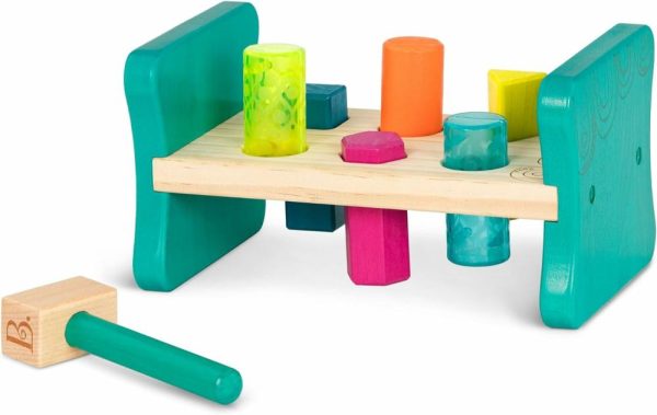 Brinquedos de Martelar e Bater |   – Classificador de Formas de Madeira – Banco de Martelar para Classificação de Formas – 6 Pinos e Martelo de Brinquedo – Brinquedos Clássicos para Crianças e Bebês – A Partir de 2 Anos – Colorido Martelar e Brincar Brinquedos de Martelar e Bater Brinquedos de Martelar e Bater