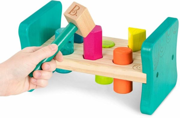 Brinquedos de Martelar e Bater |   – Classificador de Formas de Madeira – Banco de Martelar para Classificação de Formas – 6 Pinos e Martelo de Brinquedo – Brinquedos Clássicos para Crianças e Bebês – A Partir de 2 Anos – Colorido Martelar e Brincar Brinquedos de Martelar e Bater Brinquedos de Martelar e Bater