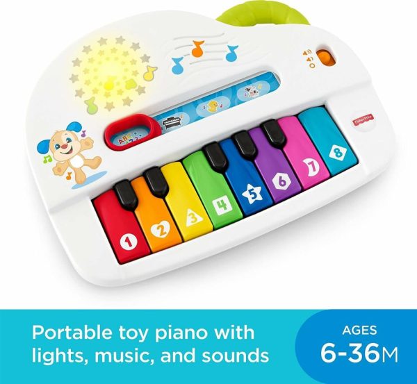 Brinquedos Eletrônicos de Desenvolvimento Precoce |   Brinquedo para Bebê Piano Musical Iluminado Risadas e Sons Engraçados com Canções de Aprendizado para Bebês a Partir de 6 Meses Brinquedos Eletrônicos de Desenvolvimento Precoce Brinquedos Eletrônicos de Desenvolvimento Precoce