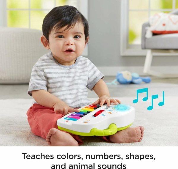 Brinquedos Eletrônicos de Desenvolvimento Precoce |   Brinquedo para Bebê Piano Musical Iluminado Risadas e Sons Engraçados com Canções de Aprendizado para Bebês a Partir de 6 Meses Brinquedos Eletrônicos de Desenvolvimento Precoce Brinquedos Eletrônicos de Desenvolvimento Precoce