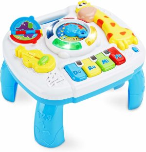 Brinquedos Eletrônicos de Desenvolvimento Precoce |   Brinquedos para Bebês de 6 a 18 Meses – Mesa de Atividades Musical Educativa para Crianças – Brinquedos para Bebês e Crianças de 1 a 3 Anos – Meninos e Meninas – Presentes – Tamanho 24,6 x 22 x 18 cm Brinquedos Eletrônicos de Desenvolvimento Precoce Brinquedos Eletrônicos de Desenvolvimento Precoce