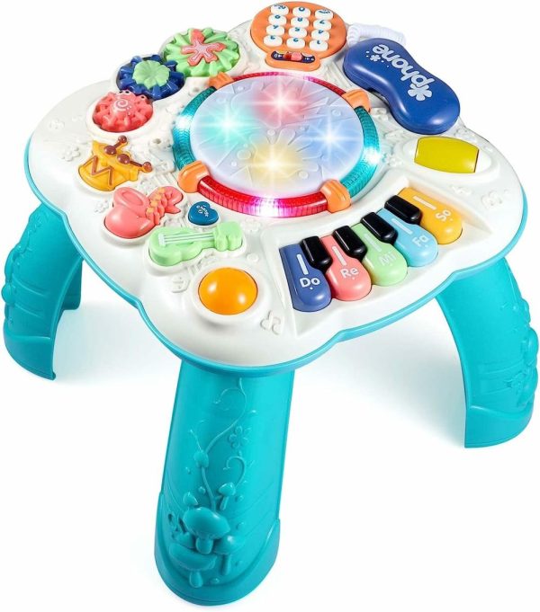 Brinquedos Eletrônicos de Desenvolvimento Precoce |   Brinquedos para Bebês e Crianças Pequenas – Centro de Atividades para Bebês de 6 a 18 Meses – Mesa Musical Educativa para Meninos e Meninas de 1 a 3 Anos – Presentes Ideais Brinquedos Eletrônicos de Desenvolvimento Precoce Brinquedos Eletrônicos de Desenvolvimento Precoce