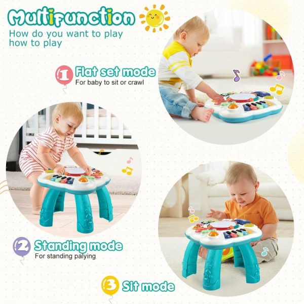 Brinquedos Eletrônicos de Desenvolvimento Precoce |   Brinquedos para Bebês e Crianças Pequenas – Centro de Atividades para Bebês de 6 a 18 Meses – Mesa Musical Educativa para Meninos e Meninas de 1 a 3 Anos – Presentes Ideais Brinquedos Eletrônicos de Desenvolvimento Precoce Brinquedos Eletrônicos de Desenvolvimento Precoce